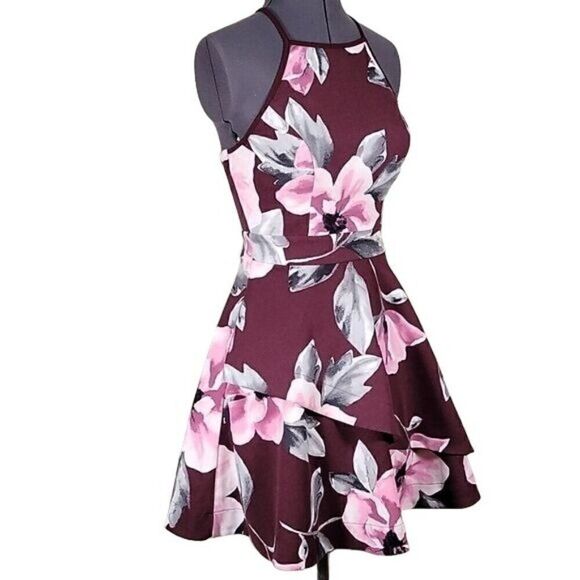 Speechless Halter A-line Mini Party Dress Sz 3 - Picture 2 of 13